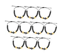 Gatuida 10 Pulseras De Béisbol: Pulseras De Madera Con, Pulseras Deportivas Con Cuentas Para Hombres Y Mujeres, Joyería Deportiva, De Fiesta.