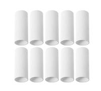 Gatuida 10 Tubos de Cartón Kraft Blanco para Almacenar Dibujos y Pósteres Alta Resistencia y Diseño Práctico para Manualidades y Envío