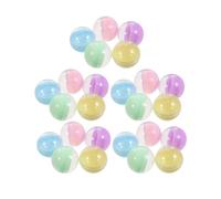 Gatuida 100 cápsulas para máquinas expendedoras de chicles: cápsulas Transparentes vacías de 2,5 cm para Fiestas, contenedores Redondos de plástico para máquinas expendedoras de Juguetes,