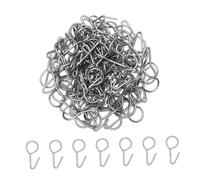 Gatuida 100 Ganchos Metálicos Tipo S para Fundas y Cojines de Asientos de Coche Acero Duradero 15X28 MM Colgadores de Fijación Resistentes para Instalación Rápida Interiores de