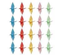 Gatuida 100 Grullas de Papel Origami de 9 Cm Hechas a Mano, Decoración para Bodas y San Valentín, Paquete de 100 Piezas, Material Papel Seguro y Ecológico Color Aleatorio