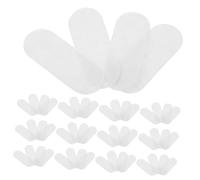 Gatuida 100 Piezas Accesorios De Clip De Caída De Agua Almohadillas Para Los Clips De Cabello Almohadillas De Fieltro De Bricolaje Juntas De Clip De Caída De Agua Blanco Sintió