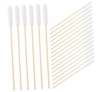 Gatuida 100 Piezas Bastoncillos de Algodón para Mascotas Mango de Madera Cabezal Grande Suaves para Limpieza de Orejas de Perros y Gatos Cuidado Diario