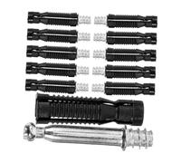 Gatuida 100 piezas Conjunto Conectores Muebles Fitting Invisible Nylon Acero para Armarios Camas Gabinetes