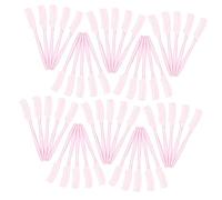 Gatuida 100 Piezas Peine Separador de Pestañas Mini Cepillo Profesional para Cejas y Máscara Herramienta Cosmética para Extensiones y Maquillaje Transparente