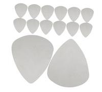 Gatuida 100 Piezas Púas para Guitarra Eléctrica Acero Inoxidable Plateadas con Borde Plectros Resistentes para Rock Jazz Country Accesorios para Músicos