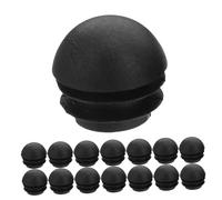 Gatuida 100 Piezas Tapones Redondos para Tubos Negro Protectores de Plástico para Patas de Silla y Muebles Cierre Ajustado Humedad y Corrosión para Tubería Metálica