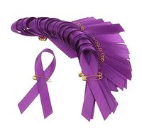 Gatuida 100 Piezas Unidades Broches de Cinta Morada Alfileres Decorativos Reutilizables de Tela y Hierro Resistentes y Color Vibrante para Manualidades