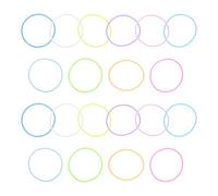 Gatuida 100piezas Pulseras de Silicona Que Brillan la Oscuridad Pulseras Luminosas para Fiestas de Discoteca Accesorios Pelo para Mujeres y Niñas Juguetes de Recuerdo de Fiesta