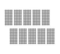Gatuida 10hojas Marcadores de Escaneo Puntos de Marcado Reflectantes para Escáner Suministros de Posicionamiento Uso Laboratorio de Ingeniería