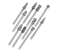 Gatuida 10piezas Cabezal De Rotatoria Para Herramientas Eléctricas Juego De Limas Para Carburo Para Grabado Fresado y Corte