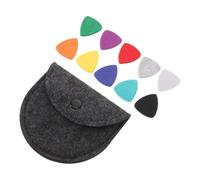 Gatuida 10piezas Púas de Fieltro para Ukelele con Forma de Corazón de Púas Suaves para Cuerdas de Ukelele Incluye Funda Redonda para Practicar y Celebrar Actuaciones