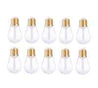 Gatuida 10piezas Unidades Envases Cosméticos Creativos Tubos Diy Brillo Labios Recargables Mini Bombilla Transparente Para Viaje Portátil y Regalo