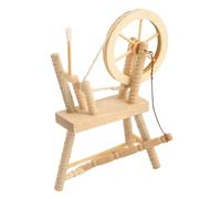 Gatuida 12 en Madera Natural, Accesorio para Casa de Muñecas, Modelo de Rueca Manual Rueda de Madera, Decoración para Coleccionistas y Bricolaje