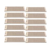 Gatuida 12 Marcadores de Madera para Punto de Cruz Diy, Marcapáginas Rectangulares 6x13 Cm, Accesorios para Manualidades y Regalos Creativos, Suministros de Bordado Hechos a Mano