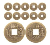 Gatuida 12 Monedas de la Fortuna Chinas: Monedas de la Suerte del Feng Shui I-Ching: amuletos Tradicionales Chinos de la Suerte para la Riqueza y el .