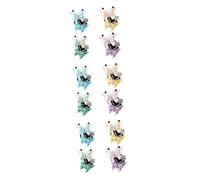 Gatuida 12 Piezas Clip Perfume Decoración Del Coche Abrazadera Perfume Coche Para Coche Aire Vehículo Essential Oil Pedrería Zinc Aceite Esencial Auto