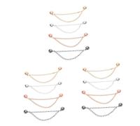 Gatuida 12 Piezas De Hebillas De Ajuste Magnético Para Ropa Pinzas Magnéticas Para Ropa Pinzas Magnéticas Para Dobladillos Para Camisas Y Prendas De Vestir Para