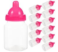 Gatuida 12 piezas de recuerdos para baby shower, tarros de dulces para baby shower, mini botellas de leche, bolsas de regalo para decoración de fiesta de bautismo de niño y niña.