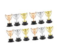 Gatuida 12 piezas Decorativos de Plástico para Colores Plata y Premios para Competencias y Celebraciones Infantiles Reutilizable