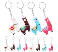 Gatuida 12 Piezas llavero de alpaca cadenas llavero de peluche lindos accesorios para llaveros pequeño favores de fiesta de alpaca lana llaveros llavero mujer de polivinilo