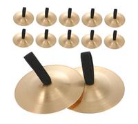 Gatuida 12 Piezas Platillos de Dedos de Cobre para Educación Musical Temprana Instrumento de Percusión Ligero y Duradero para Danza Fiesta y Escolar