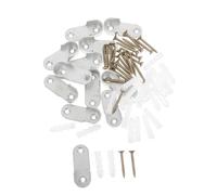Gatuida 12 Piezas Soporte Ovalado para Barra de Armario con Acabado Cromado Pulido Soporte Resistente para Barra de Ropa Incluye Tornillos y Tacos para Instalación Completa