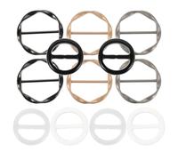 Gatuida 12piezas Anillos para Bufanda de Metal Clips Decorativos para Chal Pasadores para Camisetas y Faldas Accesorios de Ropa para Mujer y Niña Diseño Redondeado