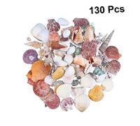 Gatuida 130 piezas Decoración de Playa con Mini Naturales para Manualidades Bodas y Fiestas Temáticas Marinas Accesorios para Acuarios y Relleno de Jarrones