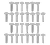 Gatuida 14 Pares De Remaches Para Madre E Hijo Accesorios De Madera Remaches De Acero Inoxidable Fijadores De Mangos De Cubiertos