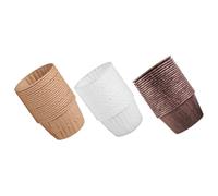 Gatuida 150 Vasos de Papel para Muffins Borde Rizado, Resistentes y Decorativos para Fiestas, Capacidad Grande, Ideales para Postres y Celebraciones Color Aleatorio