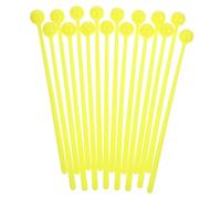 Gatuida 16 piezas Baquetas de Tambor para Juguetes Educativos de Percusión para Aprendizaje Mango Amarillo para Actividades Musicales Infantiles