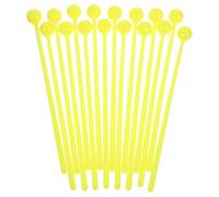 Gatuida 16 piezas Baquetas de Tambor para Palos de Percusión Portátiles y Duraderos Herramienta para Desarrollo Manual Color Amarillo Kit Infantil de Enseñanza Musical