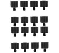 Gatuida 16piezas Convertidor De Tornillos para Soportes De Micrófono De Aluminio Negro Compatible Accesorios De Cámara Estructura Resistente y Ligera Fácil De Usar para Fotografía y