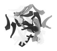 Gatuida 18 Pares apretones del templo del anteojo azul manos lente gafas de agarre de oreja ganchos para colgar pinzas para gafas para orejas retenedor de anteojos