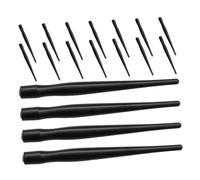 Gatuida 18 Piezas Soporte de Pluma de Caligrafía de Plástico Negro para Artistas Suministro de Reemplazo para Creadores de Cómics y Entusiastas Caligrafía