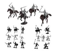 Gatuida 1juego Figuritas De Caballeros Medievales y De Set De Soldados y Caballería para Decoración y Educación Histórica
