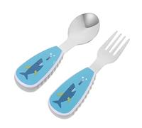 Gatuida 1Juego Utensilios de Niño Niña y Tenedor Cortos Vajilla Infantil Ergonómica de Inoxidable para Entrenamiento de Comida Caja de Diseño de