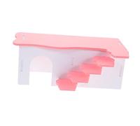 Gatuida 1Piezas Casa de Escalera para Hámster y Cobaya Nido Aislado de Mascotas Pequeñas Juguete Decorativo y Práctico Material Seguro y Cómodo para Descanso y