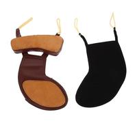 Gatuida 2 almohadillas para hombro y barbilla de violín 4/4-3/4: almohadilla de algodón y piel de oveja para la barbilla, un soporte cómodo para el cuello, ideal para orquesta, escuela o práctica