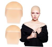 Gatuida 2 Gorros de Látex Beige para Maquillaje y Cosplay, Suaves y Ajustables para Adultos y Niños en Obras de Teatro y Disfraces
