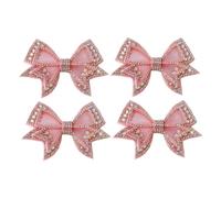 Gatuida 2 pares Clips Decorativos para Zapatos con Lazo de Piedras Brillantes Desmontables Accesorios Elegantes para Tacones de Boda Niñas y Mujeres Adornos Duraderos y Fáciles de