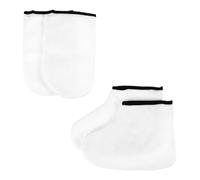 Gatuida 2 Pares Mascarilla Exfoliante para Pies Guantes Hidratantes y Protectores para Spa de Pies para Cuidado de Manos