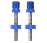 Gatuida 2 Pernos antiaflojamiento para pedalier - Varilla de fijación anticaída para manivela de Bicicleta M8 Azul - Piezas para Tornillos de Cadena - Accesorios de Montaje para Casquillo de