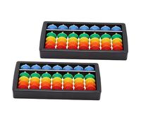 Gatuida 2 Piezas ábaco Abdominales ábaco Herramienta Juguete ábaco de matemáticas Junta cálculo Brain Toys Abaco de dígitos ábaco aritmético de Cuentas ábaco de Apoyo matemático AbS