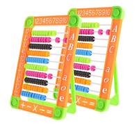 Gatuida 2 Piezas Ábaco Educativo para Cálculo Aritmético Material Duradero Herramienta Montessori para Desarrollo y Habilidades Matemáticas Color Aleatorio Color Aleatorio