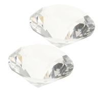 Gatuida 2 Piezas Adornos decorativos de conformado decorativos espumoso despedida de soltera mujer decorar Familiar decoración de joyas de boda Transparent