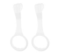 Gatuida 2 piezas Anillas de Sujeción para Niña Accesorio Desmontable para Corralito y Cuna Diseño Seguro y Fácil de Limpiar para Pequeños Soporte para Caminar y Jugar Color Blanco