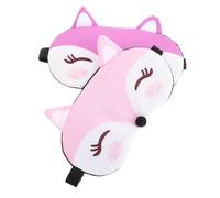 Gatuida 2 piezas Antifaz para Dormir Infantil con Diseño de y Transpirable Rosa y Morado Ajustable y Ligero Bloqueo de Luz para Adolescentes y Mujeres