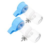 Gatuida 2 Piezas Bebedero Automático para Pájaros con Accesorios para Jaula Dispensador de Agua Seguro y Fácil de Instalar para Periquitos Cacatúas y Otras Aves Pequeñas